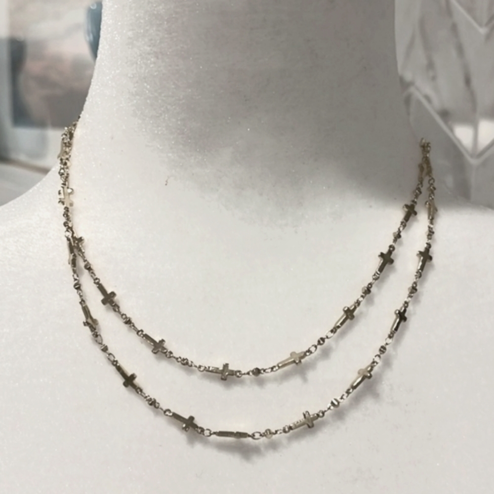 Stainless Steel Cross Necklace - Picture 1 of 7